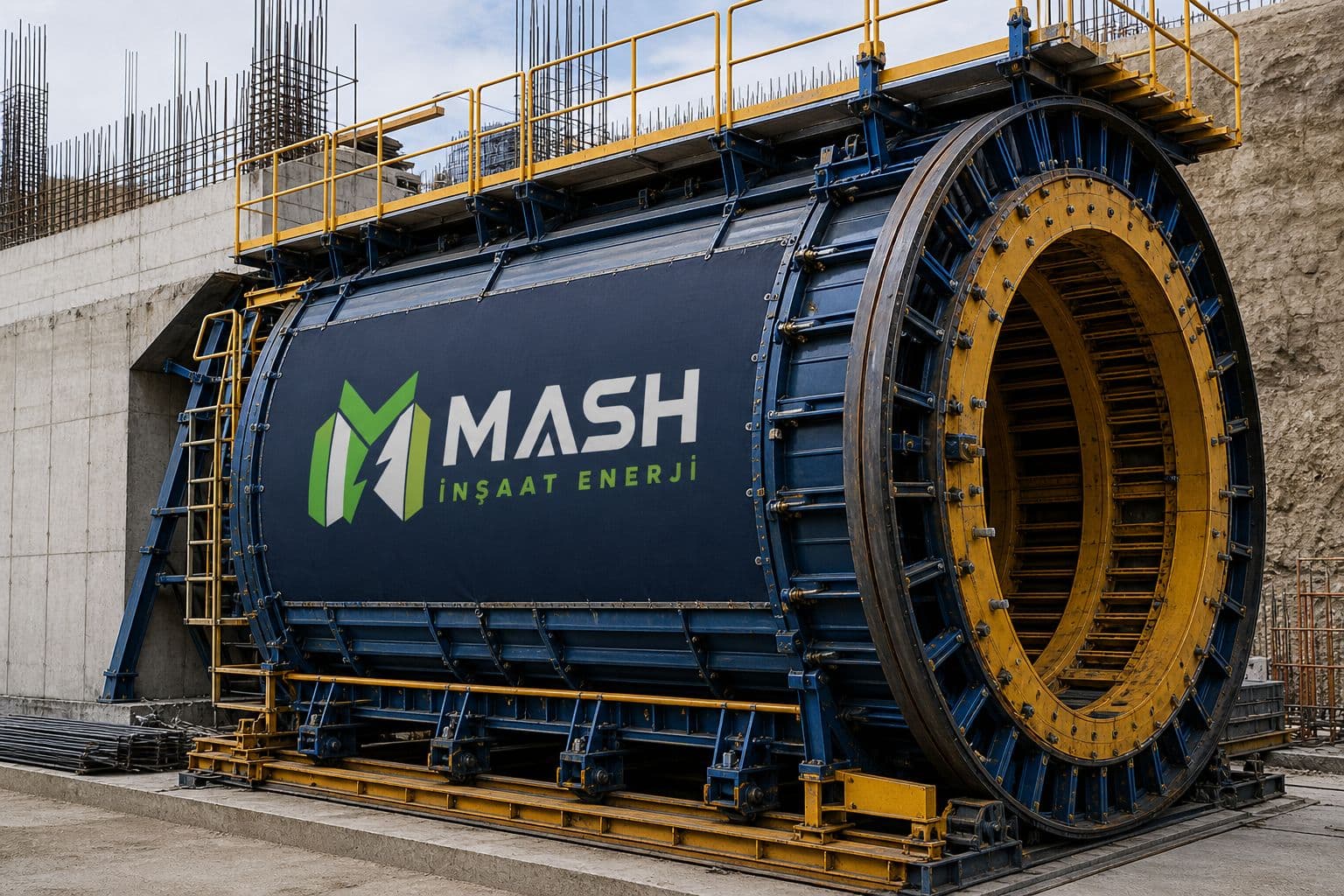 MASH İnşaat Enerji markalı tünel kalıp sistemi